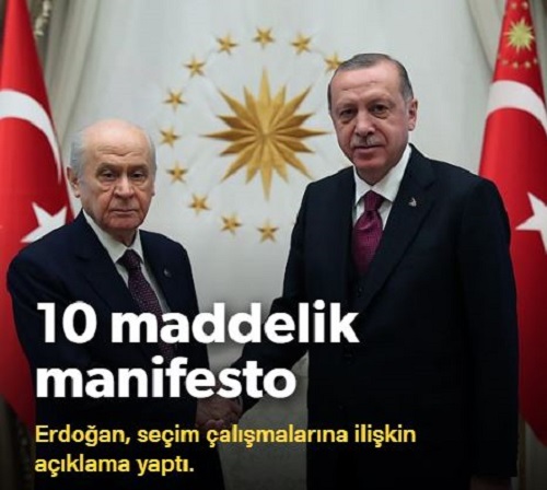 AK Parti'den 10 maddelik Seçim Manifestosu