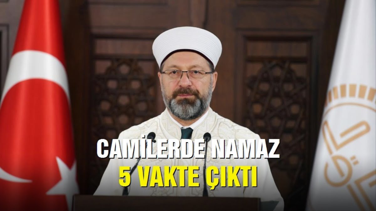 CAMİLERDE NAMAZ BEŞ VAKİTE ÇIKTI