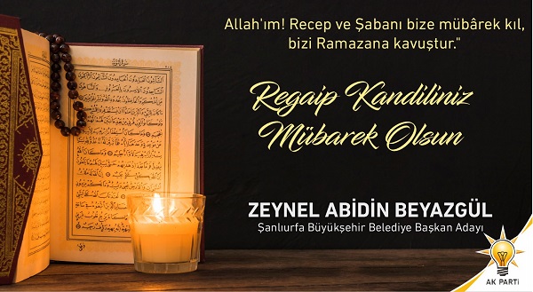 BEYAZGÜLDEN REGAİB KANDİLİ MESAJI