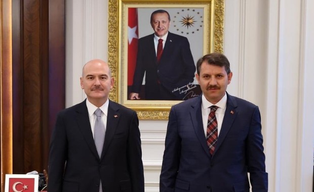 ŞANLIURFA VALİSİ SALİH AYHAN'IN İLK ZİYARETİ BAKAN SOYLU'YA 